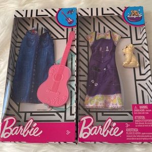 Lot of 2 NIB Barbie Doll Career Fashion Sets